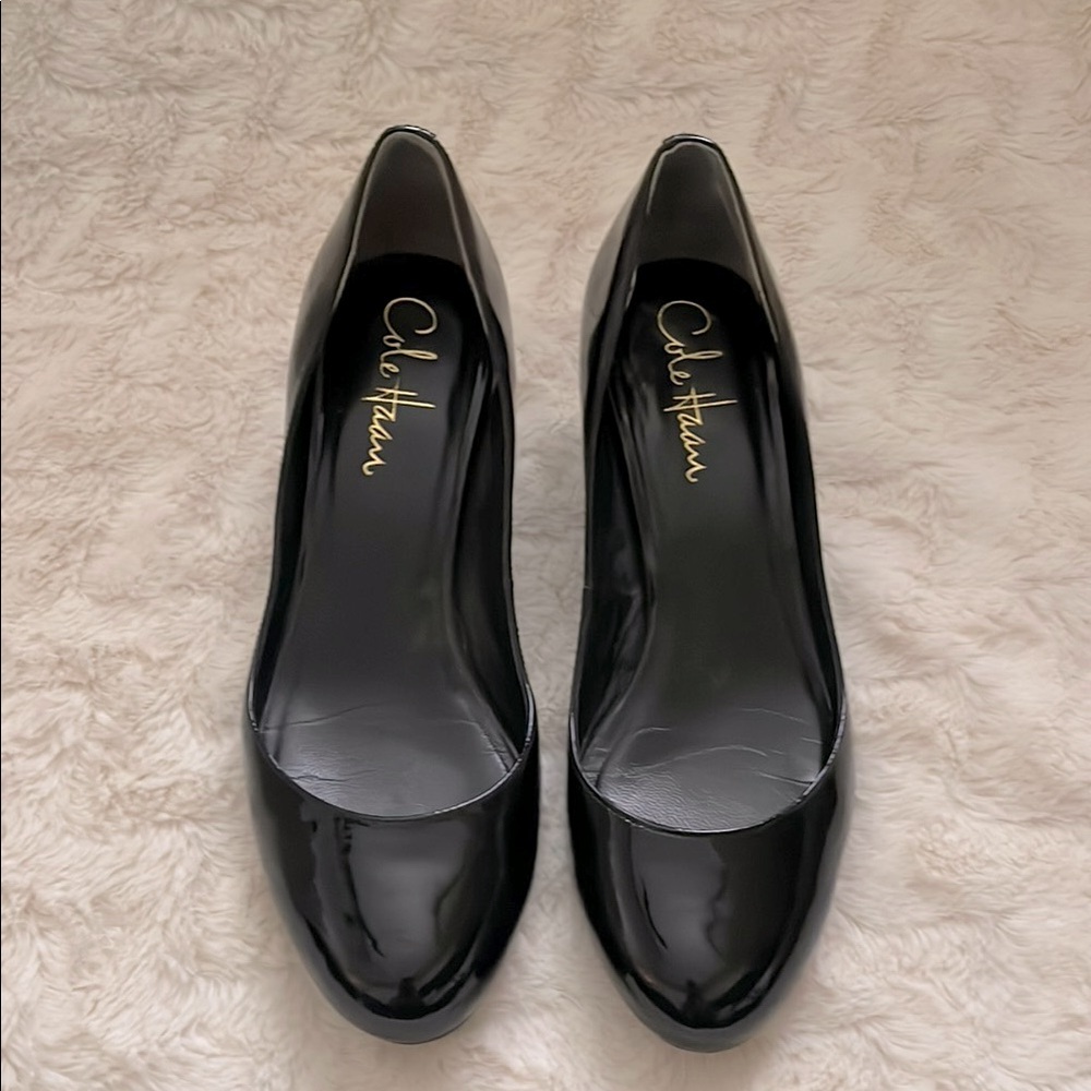 Cole Haan x Nike Air Patent mini wedge pumps - 5B